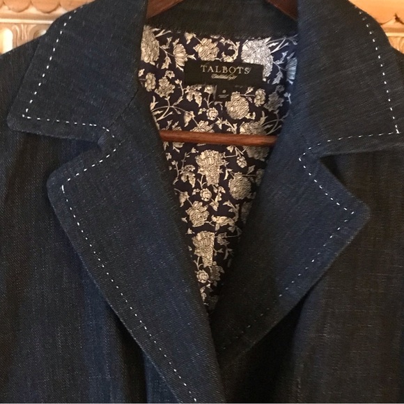 Talbots sz 8 Jean jacket - Picture 7 of 8